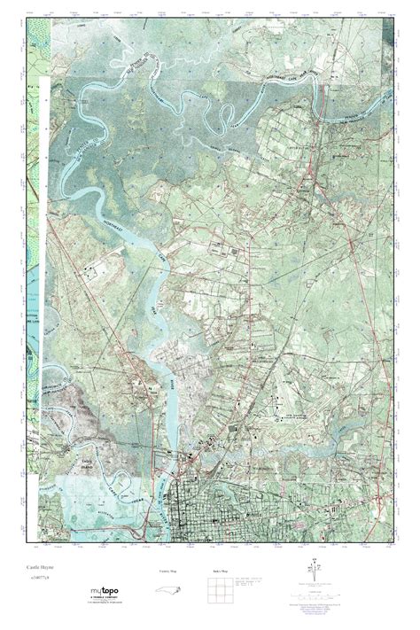 Mytopo Castle Hayne North Carolina Usgs Quad Topo Map