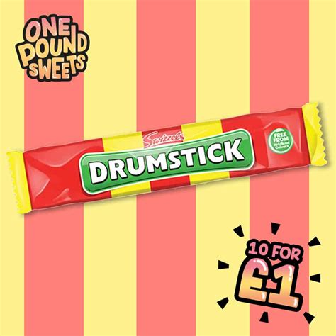 Drumstick Bars X10 £1 Chewy Sweets One Pound Sweets