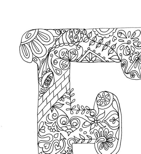 50 Best Ideas For Coloring Printable Zentangle Alphabet Letter To Color