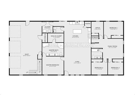 40x60 Shop House Floor Plans Floorplansclick