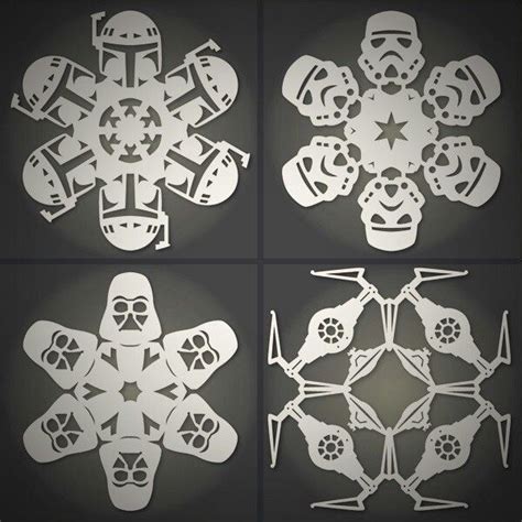 Pin By Eleni Waugh On Diy Little Or No Effort Star Wars Snowflakes