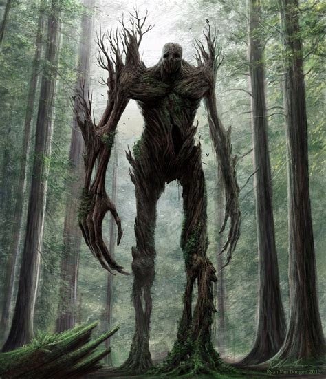 Protector Of The Forests Dark Fantasy Art Earth Illustration Forest