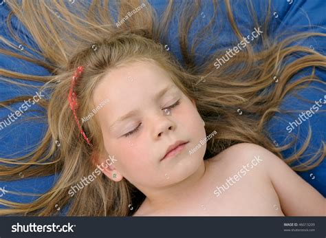 Little Girl Sunbathing Stock Photo 46013209 Shutterstock