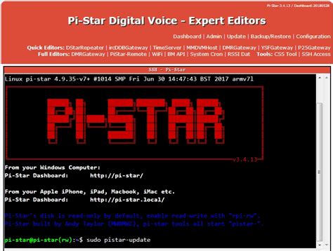 Pi Star Screen3 M6ceb And 2e0fnm