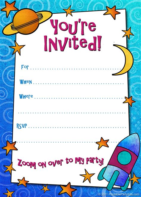 Free Printable Boys Birthday Party Invitations Birthday Invitation
