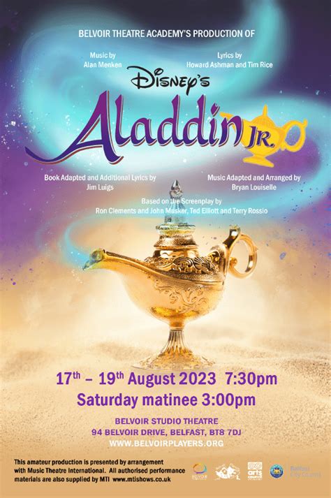 Disneys Aladdin Jr At Belvoir Studio Theatre Event Tickets From
