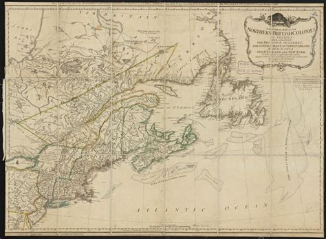 A General Map Of The Northern British Colonies In America Digital