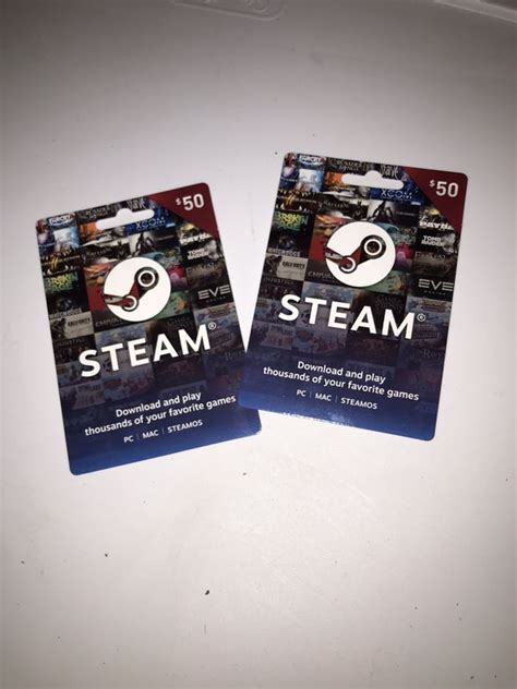 Two 50 Steam Cards For Sale In Kalama Wa Offerup