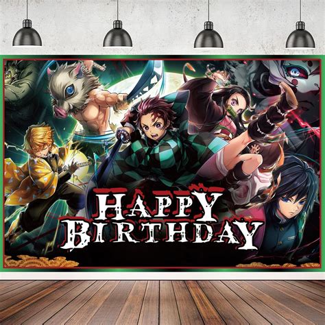 Demon Slayer Party Supplies Decorations Anime Themed Birthday