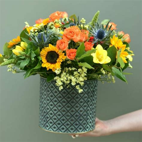 Bucket Of Flowers Kensington Flowers
