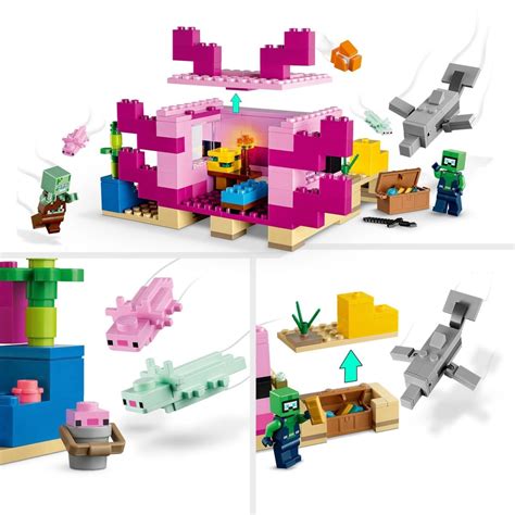Lego 21247 Minecraft The Axolotl House Underwater Set At Toys R Us Uk