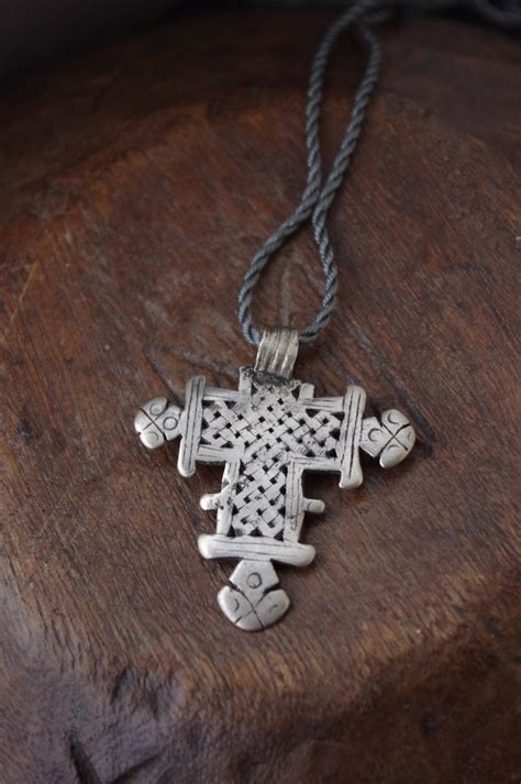 Axum Cross Antique Ethiopian Coptic Silver Cross Pendant Etsy