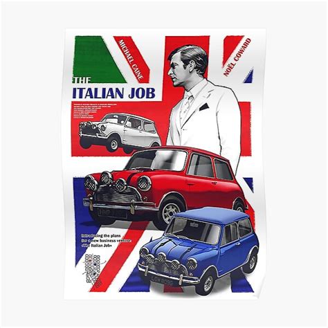 The Italian Job Poster For Sale By Bareknalankae Redbubble