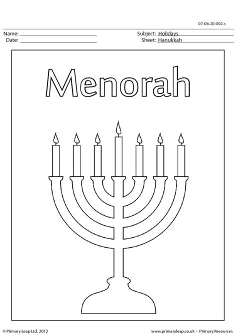 17 Free Hanukkah Worksheets