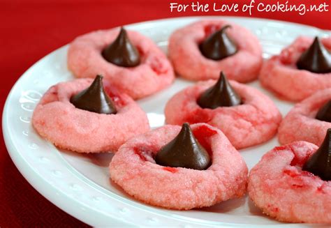 Cherry Chocolate Kiss Cookies For The Love Of Cooking