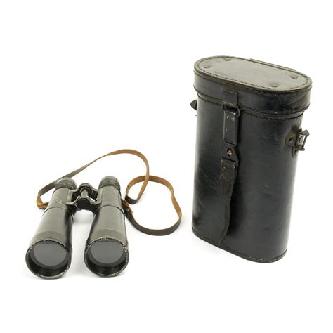 Original German Wwii Hensoldt Bmj 10x50 Dienstglas Binoculars With