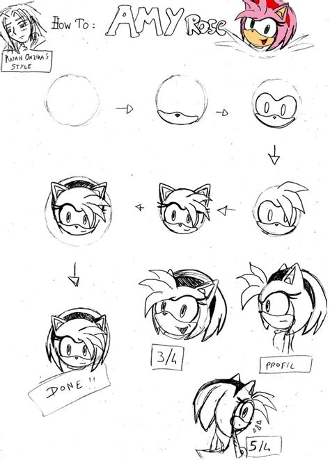 How To Amy Rose By Raianonzika On Deviantart