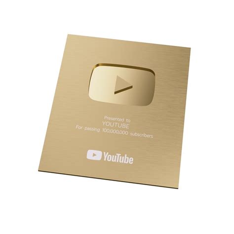 Youtube Gold Play Button 3d Model Cgtrader