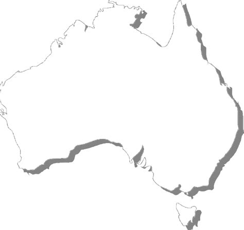 3 Free Printable Blank Australia Map Outline