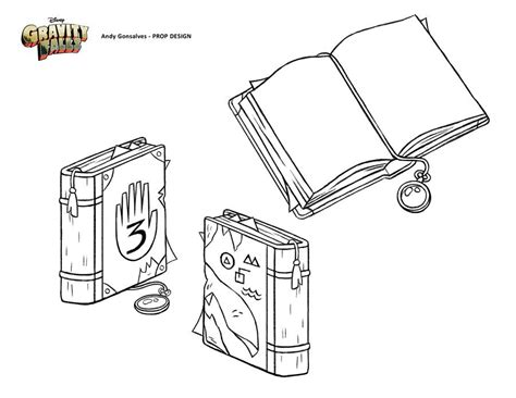 Plus the book jacket doubles as an exclusive poster! Gravity Falls Prop Design - Andy Gonsalves.com - Journal ...