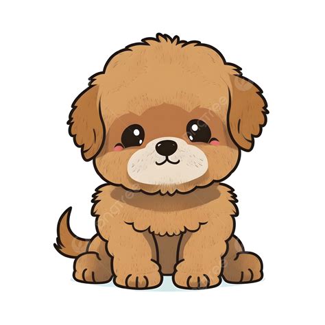 Adesivo Cachorro Desenho Animado Ilustração Cachorro Sorrindo Png