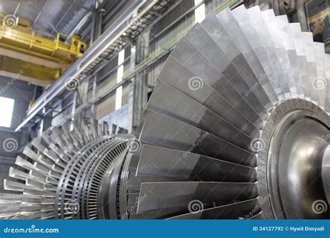 Rotore Di Una Turbina A Vapore Fotografia Stock Immagine Di Industriale Gigante
