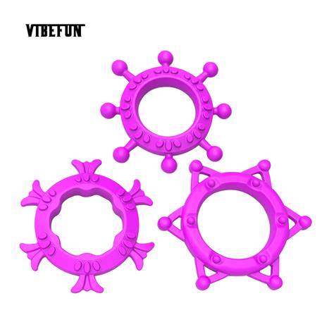 Vibefun Silicone Time Delay Penis Ring Cock Rings Adult Products Male Sex Toys Crystal Ring For
