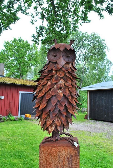 Rusty Garden Art Owl The Tages Garden July 2014