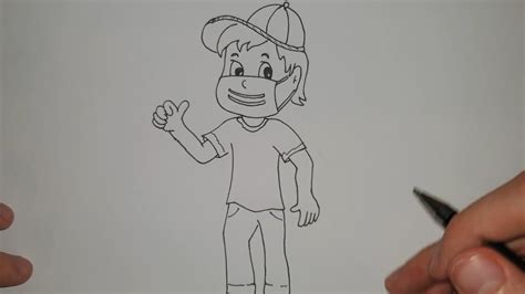 Kako Nacrtati Dečaka Sa Zastitnom Maskomhow To Draw A Cool Boy Wearing