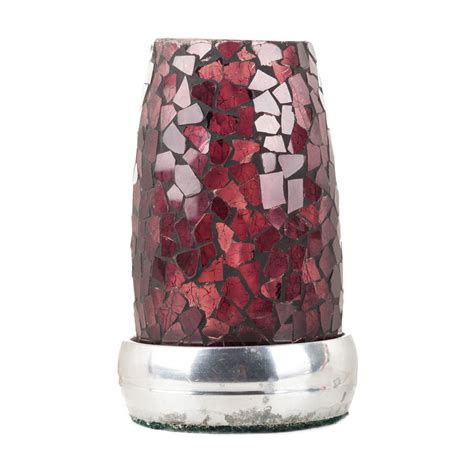 Vintage Purple Glass Mosaic Candle Holder