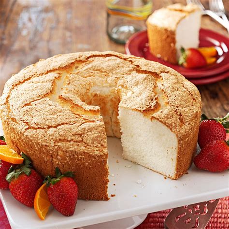 Other ideas i've recently read include greasing the pan, but sprinkling. Best Angel Food Cake Recipe | Taste of Home
