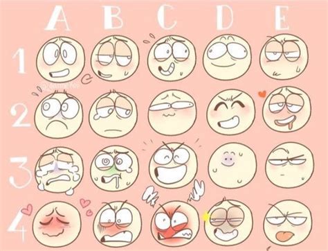 Referencias Para Dibujos Expresiones Faciales Ii Meme Dibujo