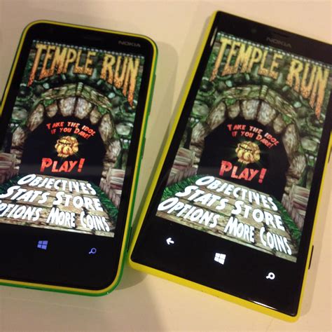 Nokia Lumia 520lumia 620 และ Lumia 720 เล่นเกม Temple Run ได้แล้ว