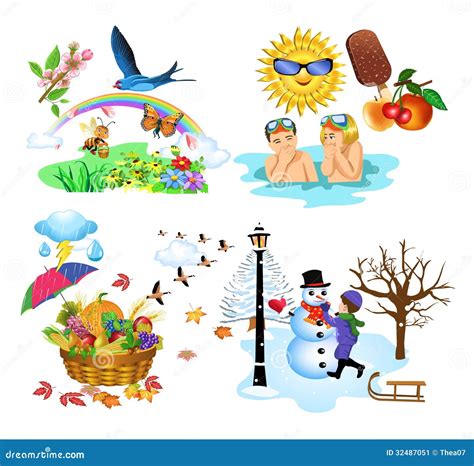 The Four Seasons Stock Image Image 32487051