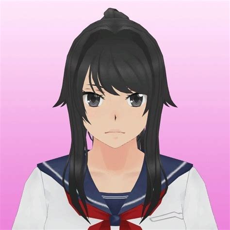 An Anime Character With Long Black Hair Wearing A White Shirt And Red