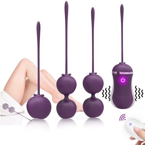 Amazon Hot Sale Full Silicone Ben Wa Balls Kegel Exercise Pcs Set Vaginal Balls Trainer Sex