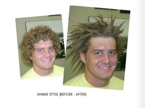 Anime Style Before After Hair Styles Wave Perm Lace Wigs