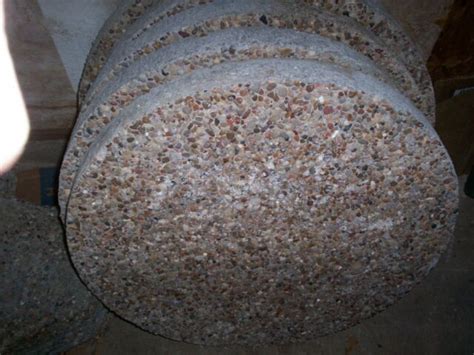 Hand Made 24 X 24 Round Texas Blend Pea Gravel Stepping Stones 2 Inch