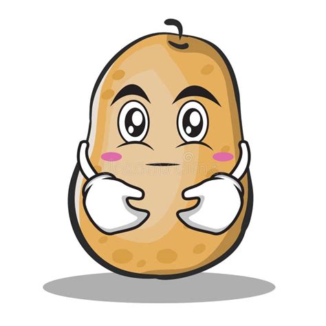 Hugging Potato Character Cartoon Style Stock Vector Illustration Of