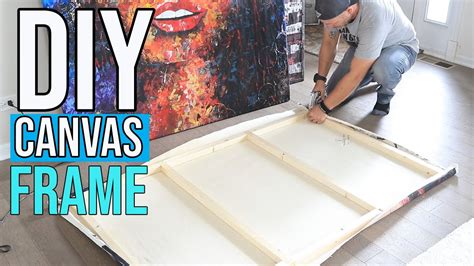How To Make A Wood Frame And Stretch A Canvas Painting Diy Youtube