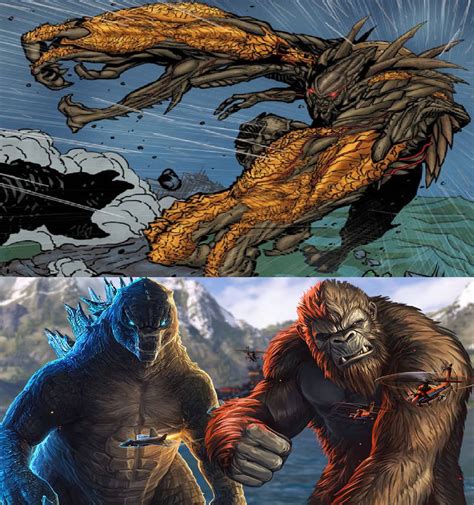 Godzilla And Kong Vs Muto Prime Edited By Mnstrfrc On Deviantart