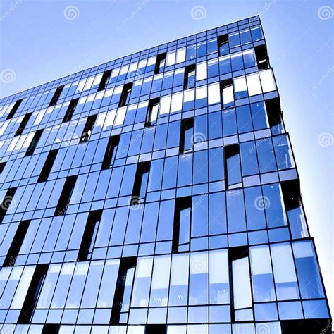Perspective Glass Wall Of Skyscraper Stock Image Image Of City