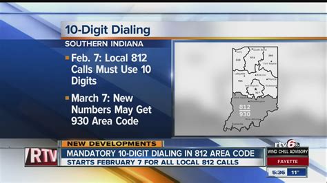 10 Digit Dialing For 812 Area Code Starts Soon Youtube