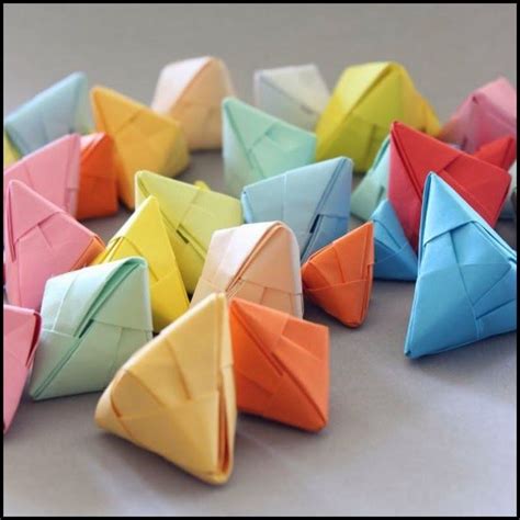 Diy Origami Fortune Cookies Origami Bag Origami Love Origami Folding