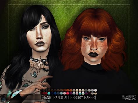 My Sims 4 Blog Accessory Bangs And Updated Bangs By Blahberrypancake