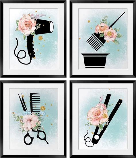 Hair Salon Posters Wall Art Printbeauty Salon Wall Decorhairdressing