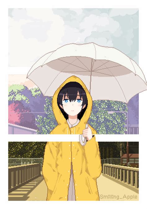 Anime Rainy Day Pixel Animated Iphone Wallpaper  Anime Pixel Art