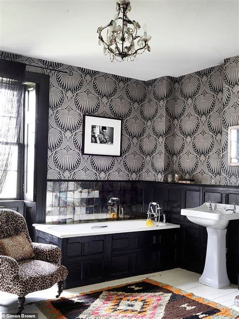 Avoid wallpaper in a master or guest bathroom, the moisture from showers or baths may cause it to peel. Interiors: Welcome to Pearl Lowe's world | Classic ...