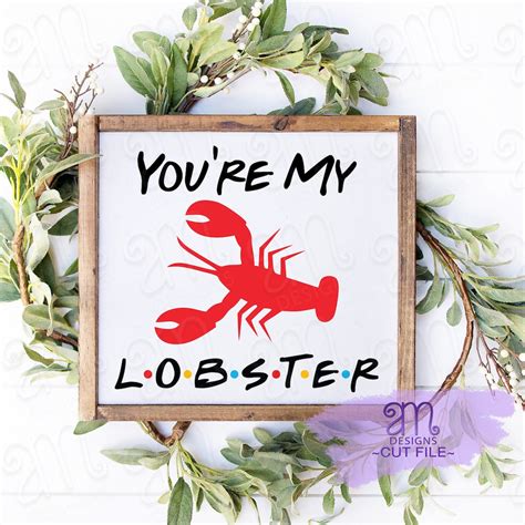 Youre My Lobster Friends Lobster Svg Lobster Svg Etsy