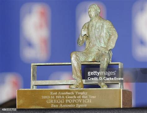 The Red Auerbach Trophy To Be Presented To San Antonio Spurs Gregg